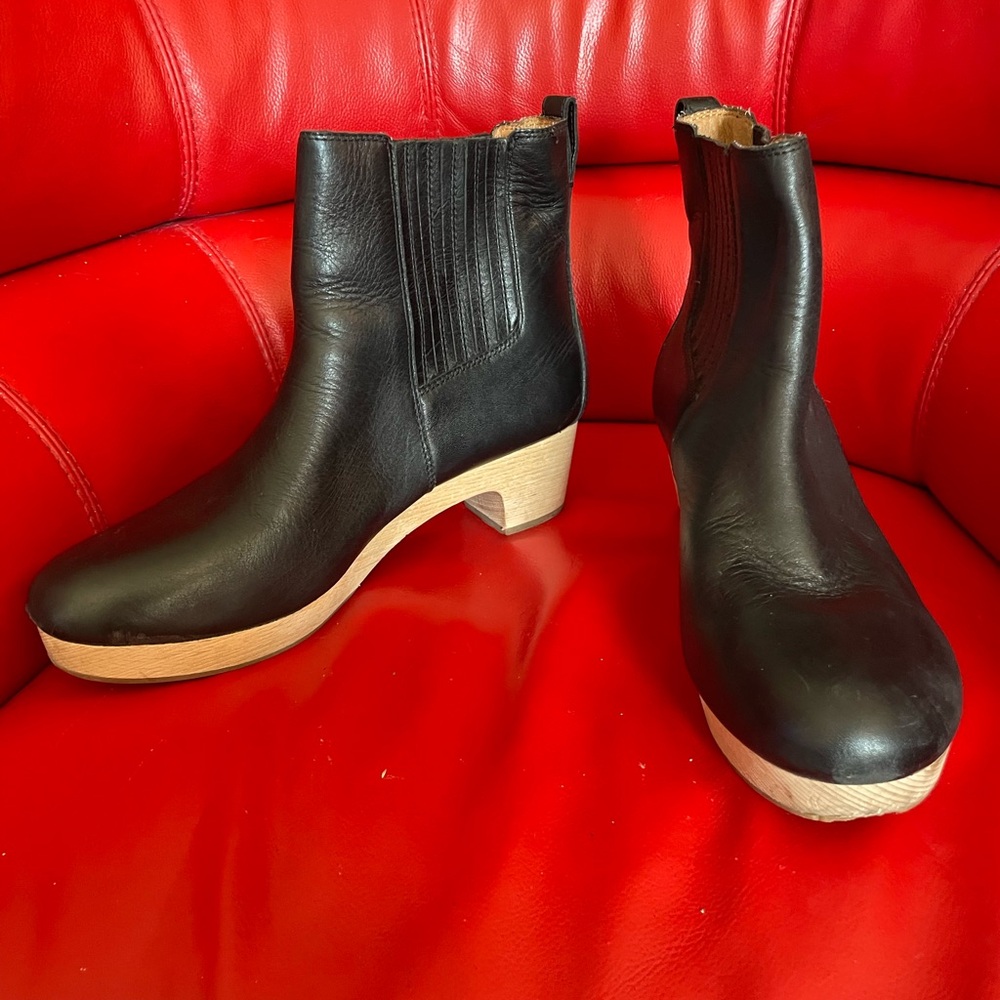Madewell Benny Clog “The Clog” Leather Booties